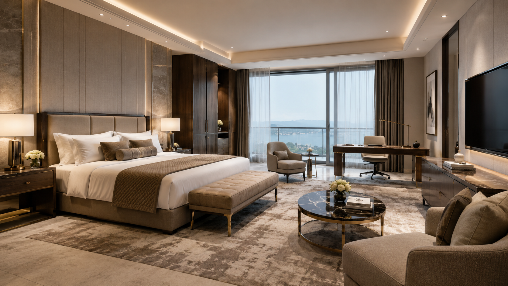 Boutique hotel room furniture planning reference